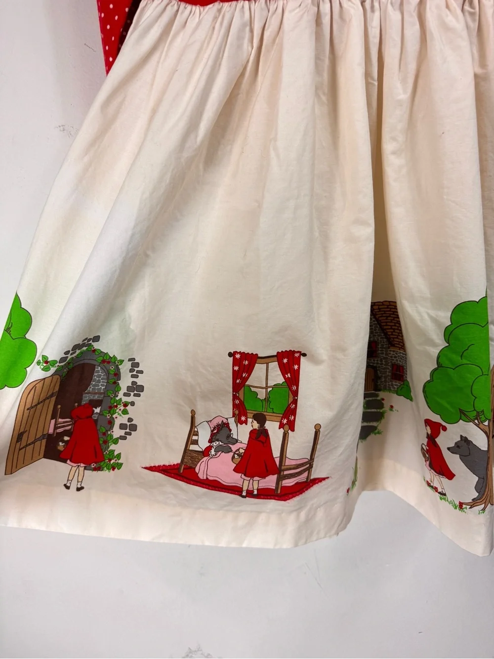 Eleanor Rose Little Red Riding Hood Heather dress whimsical Size 6-7 Kidcore